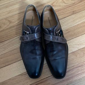 Used Gray Magnanni 9.5 Men’s dress shoes. Great used condition!